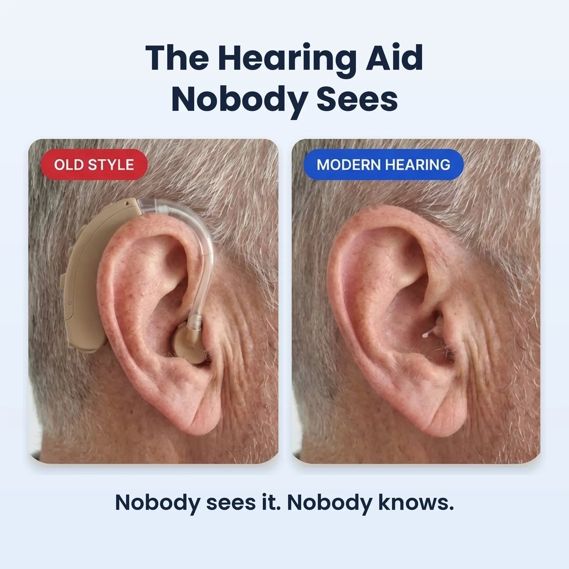 Nearly invisible in-ear comparison