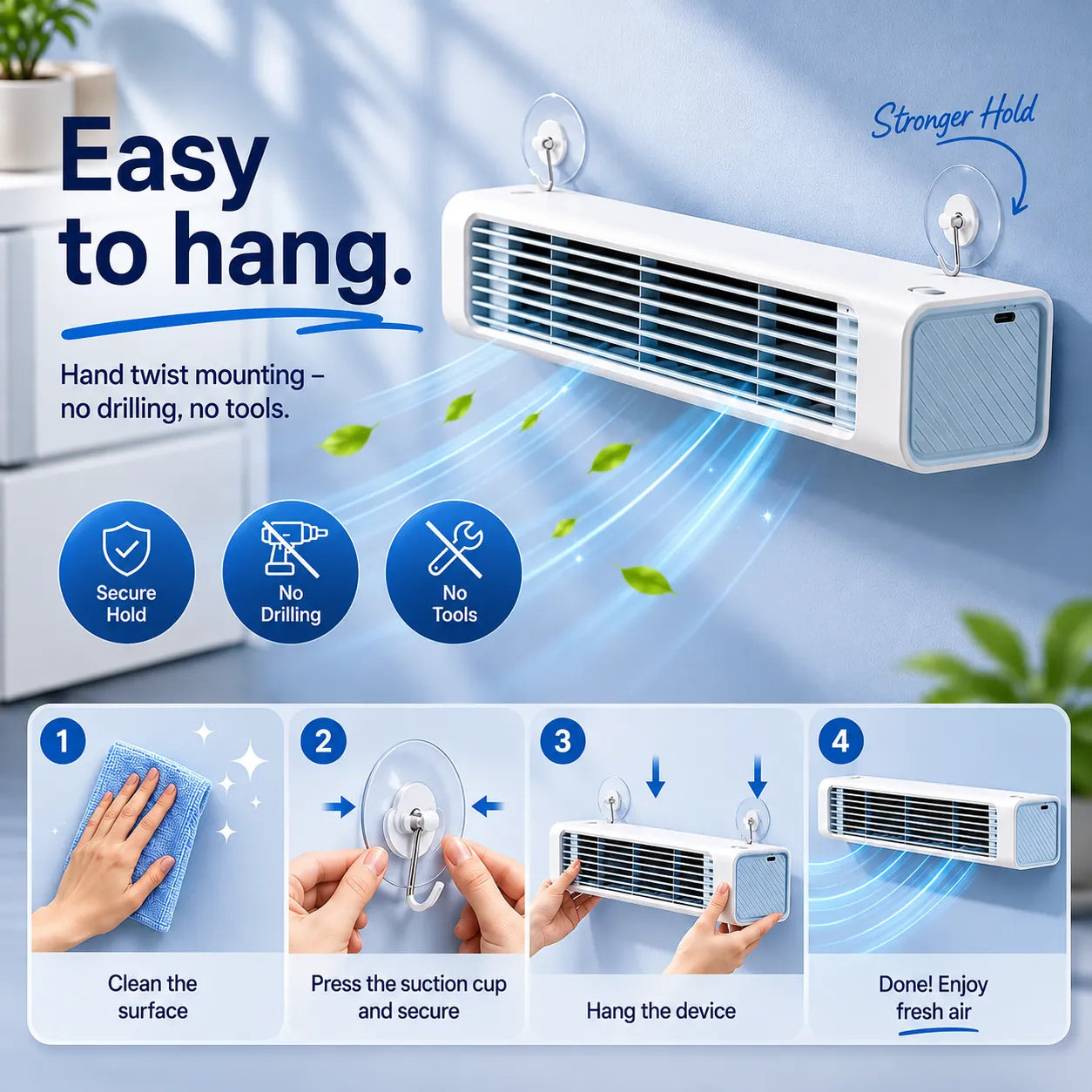 FreshAir Pro – Portable air conditioner, no installation required