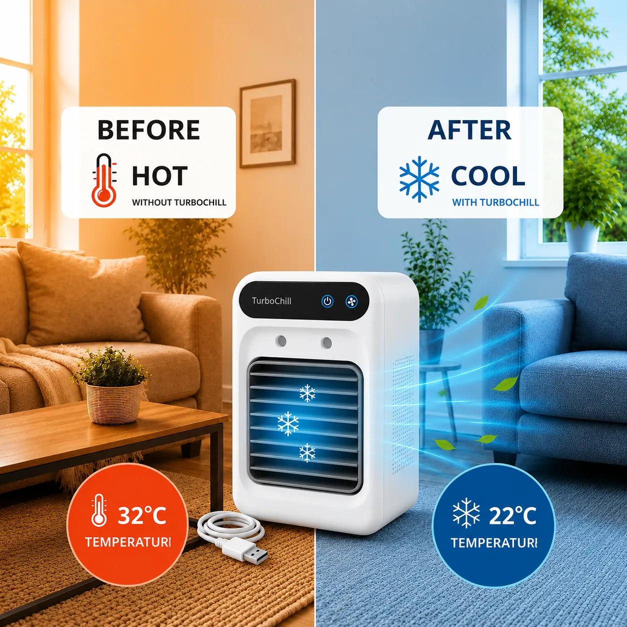 TurboChill - portable mini air conditioner - the original